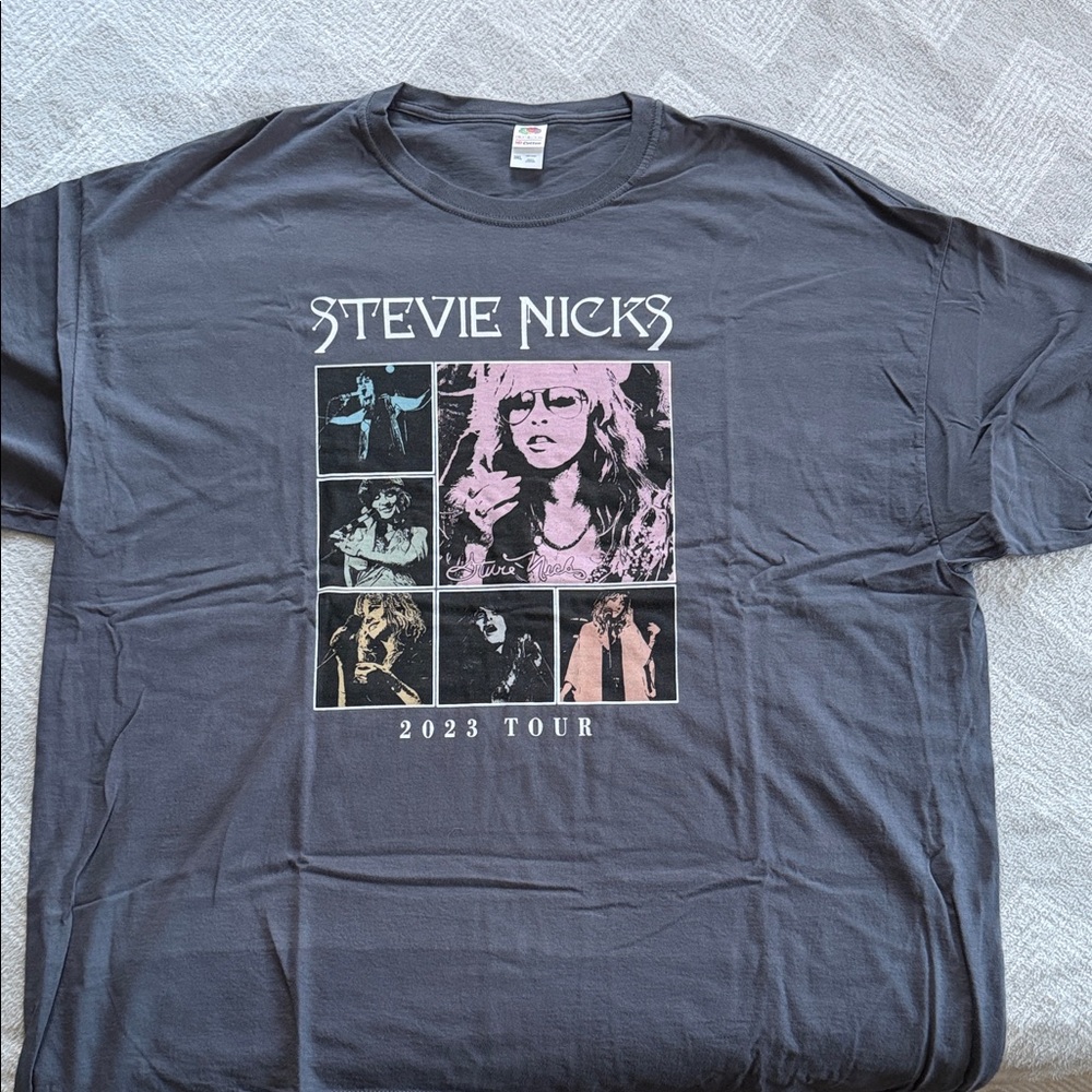 Stevie Nicks 2023 Tour Graphic T-Shirt - Gray
